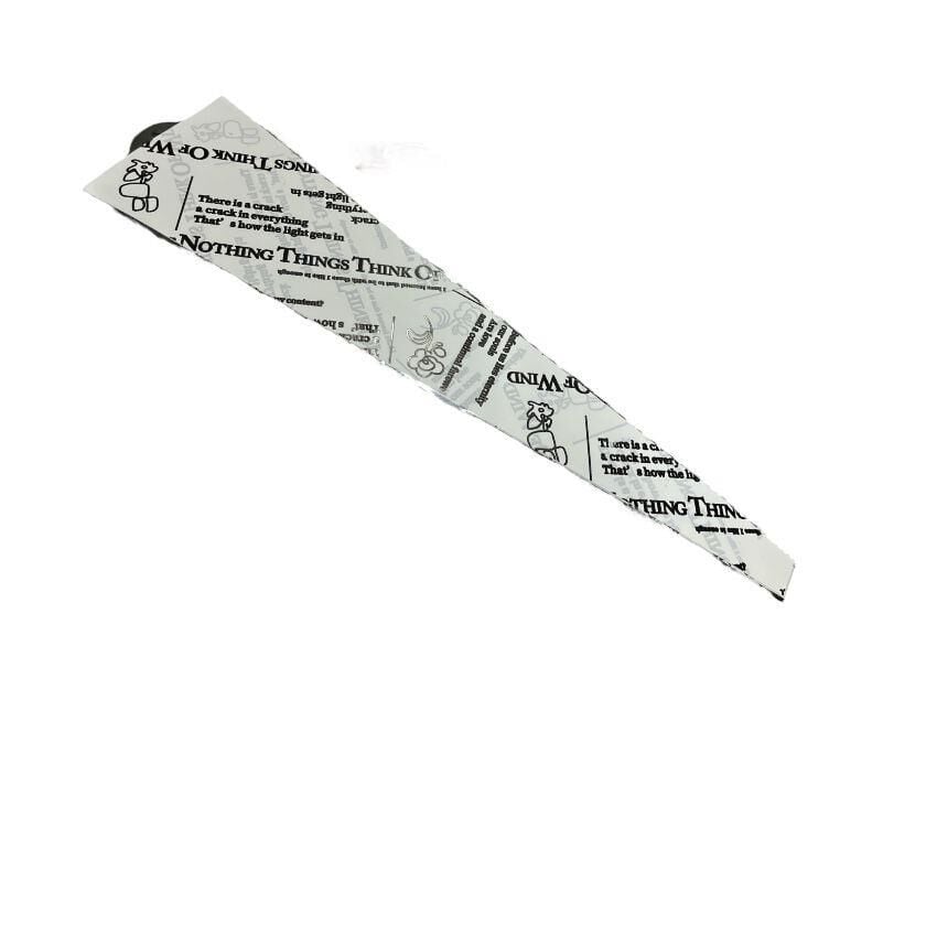 TEK GÜLLÜK OPP ÜÇGEN GAZETE BASKILİ BEYAZ  50 Lİ