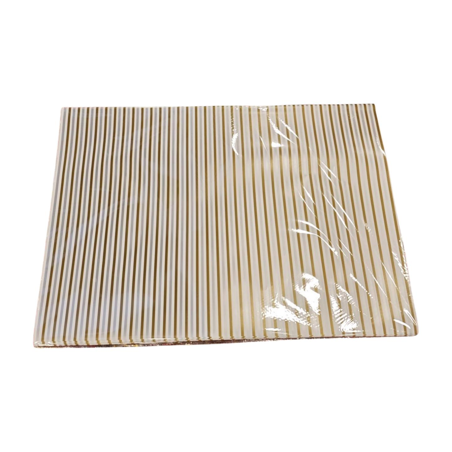 KUŞE KAĞIT 70*100 GÜMÜŞ ALTIN ÇİZGİLİ  50 Lİ