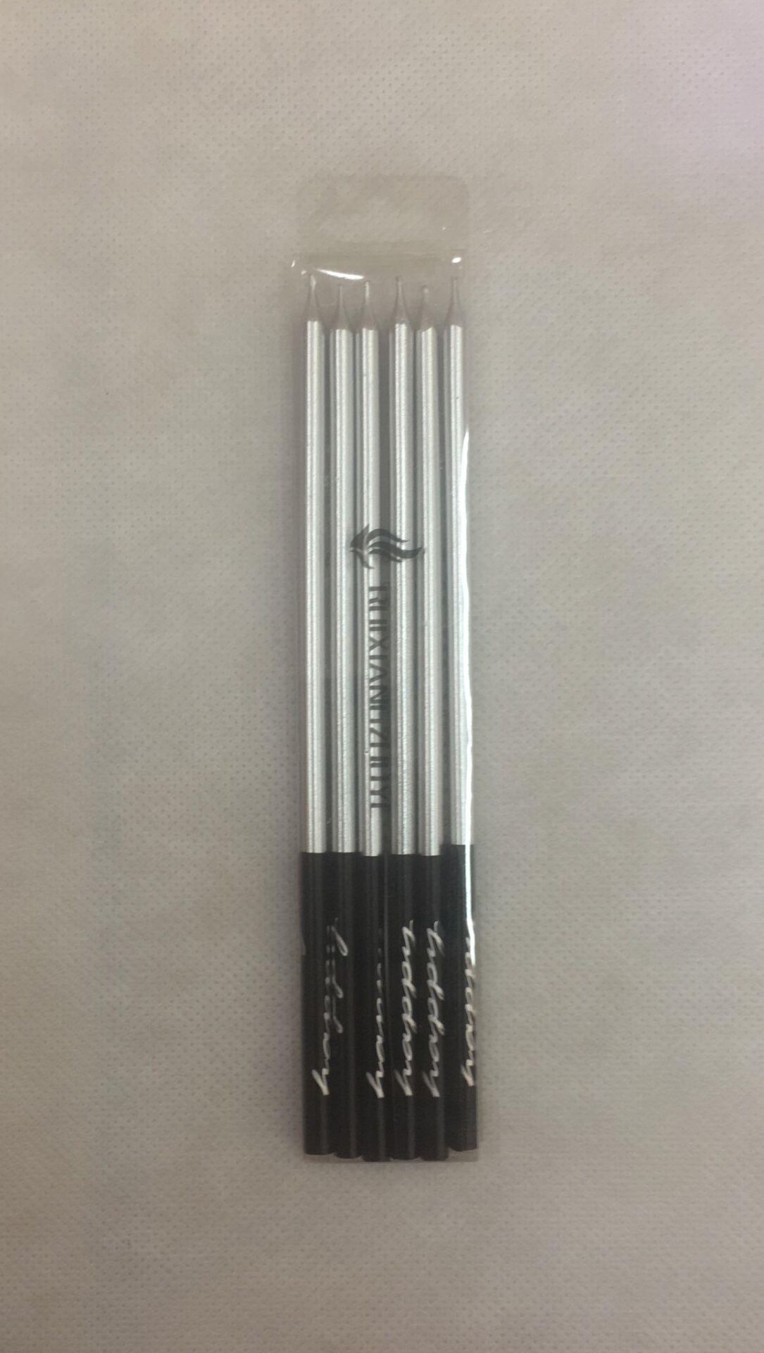 MUM İNCE UZUN 14 CM 6 LI GÜMÜŞ