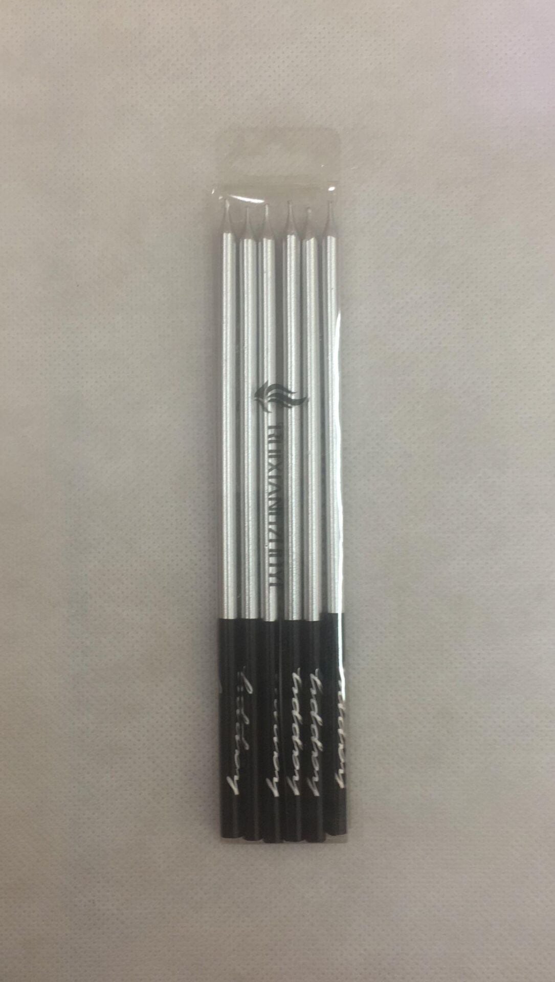 MUM İNCE UZUN 14 CM 6 LI GÜMÜŞ