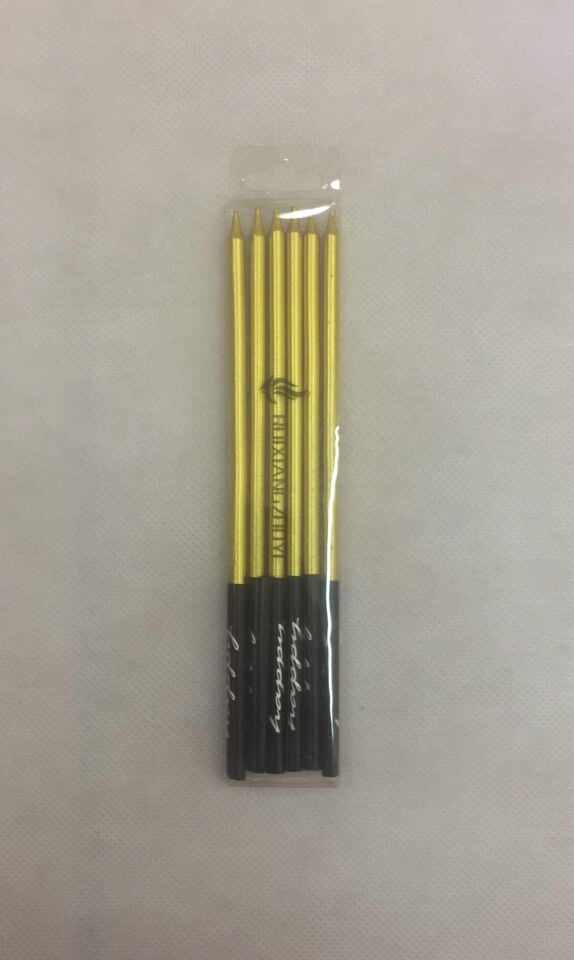 MUM İNCE UZUN 14 CM 6 LI ALTIN