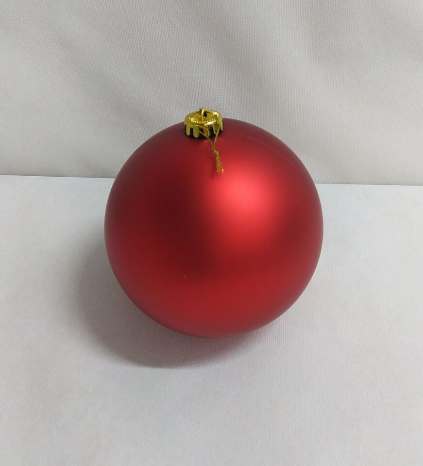 TOP SÜS 15 CM TEKLİ MAT KIRMIZI