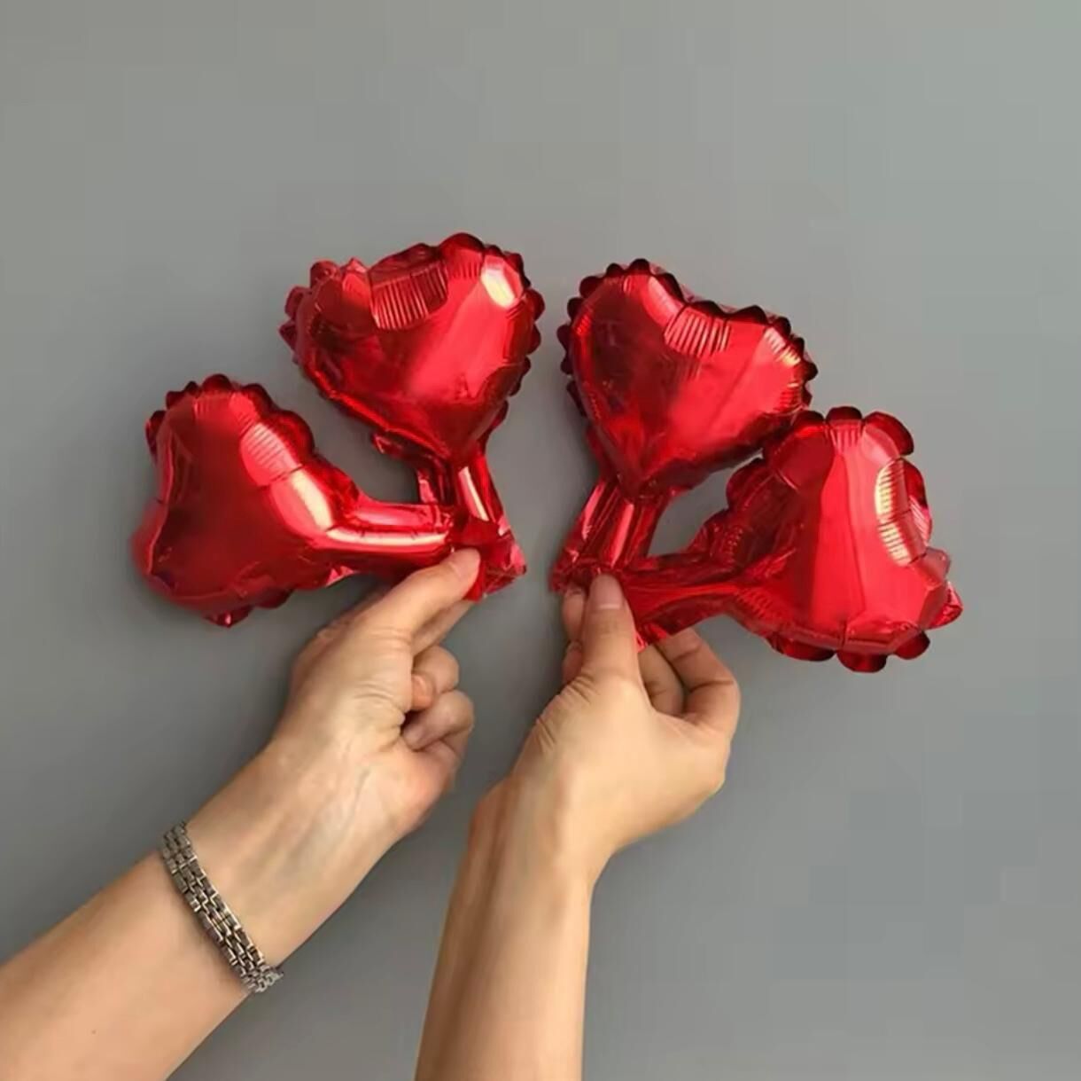 BALON FOLYO KALP KIRMIZI 5'' 50 Lİ