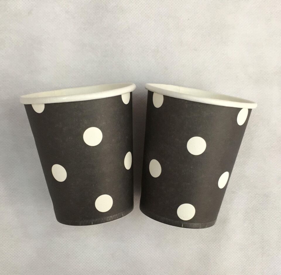 BARDAK KARTON TEMALI PUANTİYELİ SİYAH