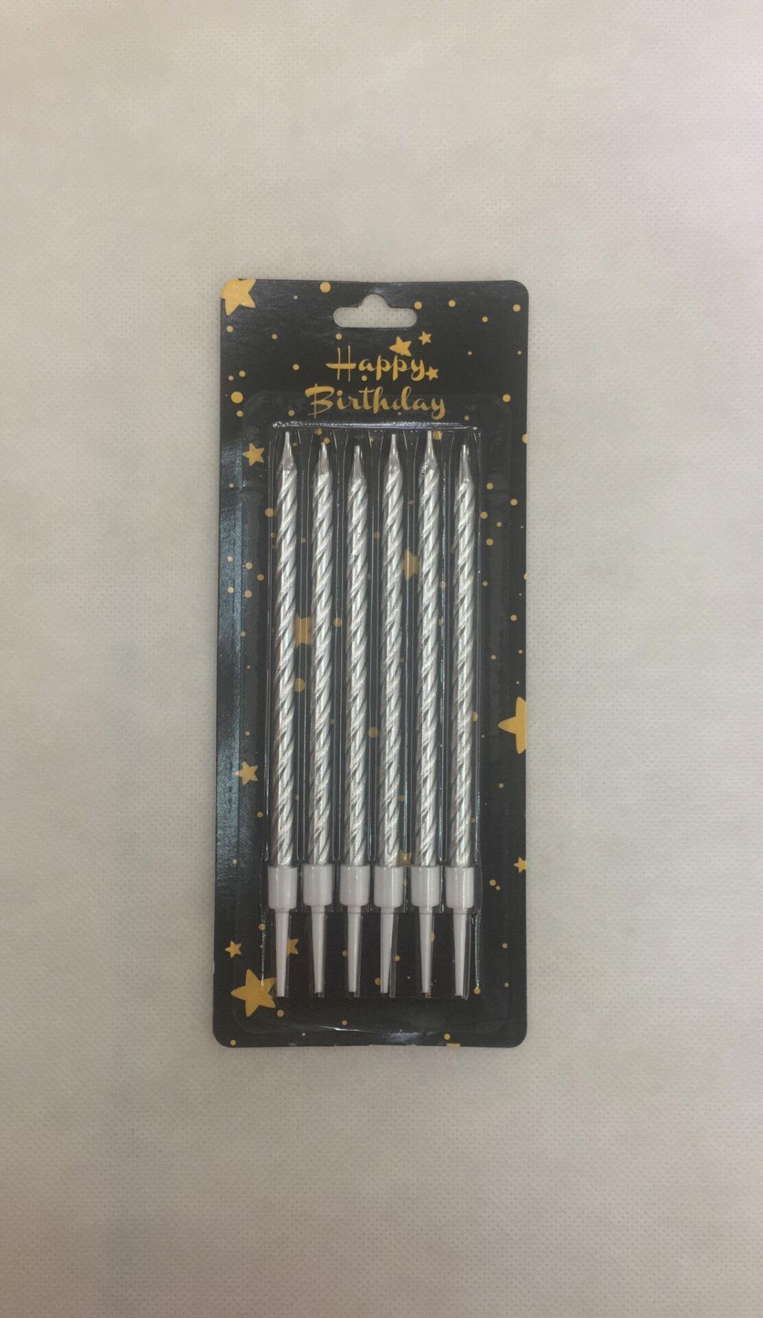 MUM ÇUBUK BURGULU 13 CM 6 LI GÜMÜŞ