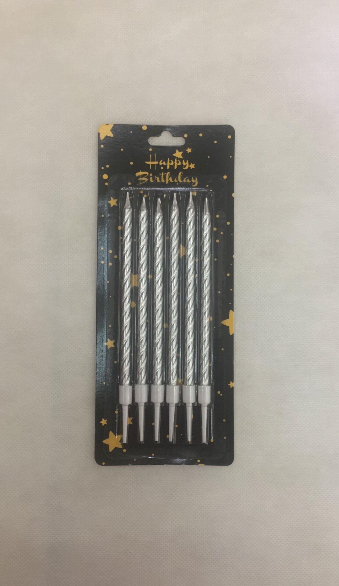 MUM ÇUBUK BURGULU 13 CM 6 LI GÜMÜŞ