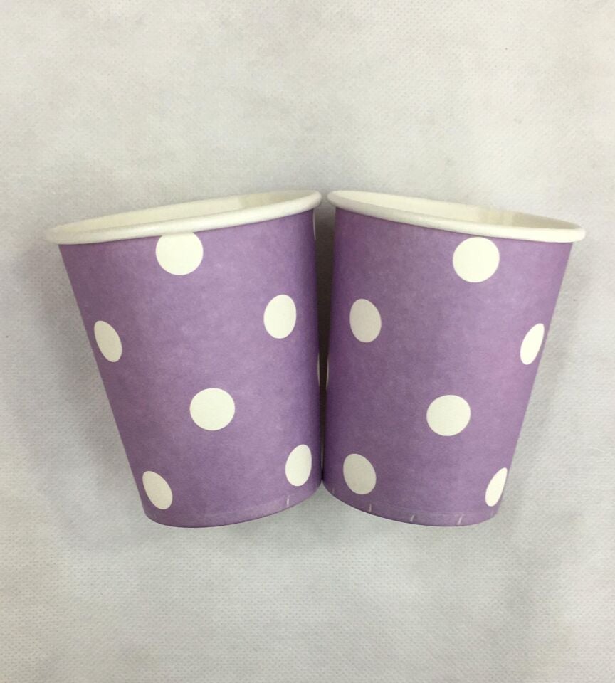 BARDAK KARTON TEMALI PUANTİYELİ MOR