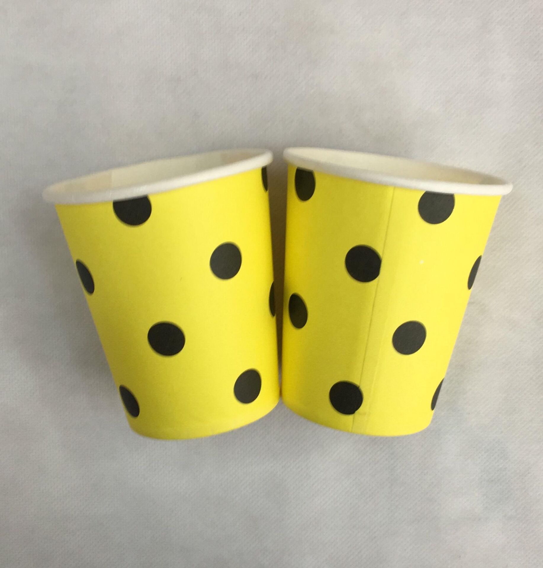 BARDAK KARTON TEMALI PUANTİYELİ SARI-SİYAH