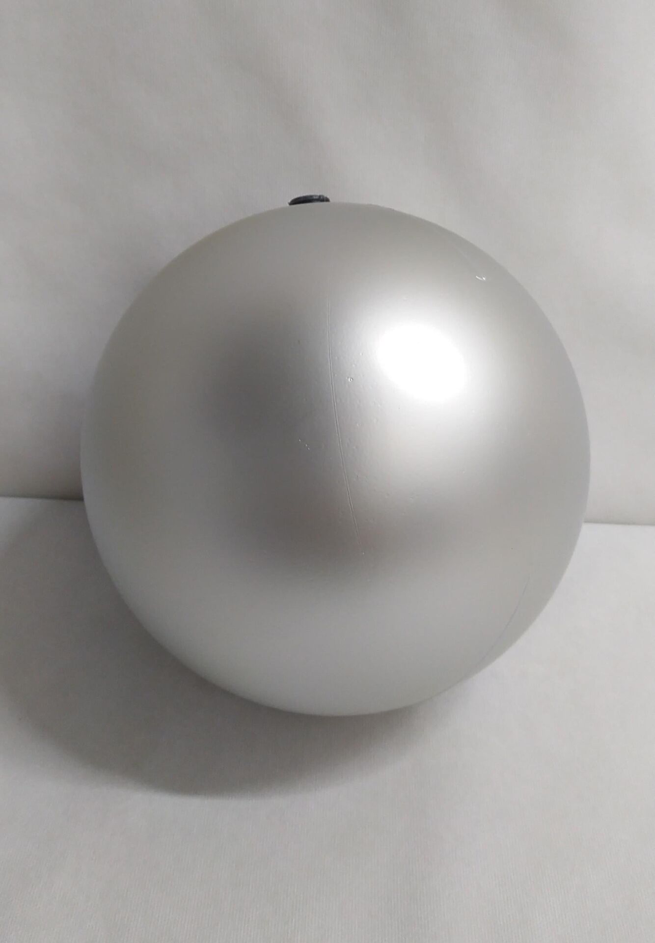 TOP SÜS 25 CM TEKLİ MAT GÜMÜŞ