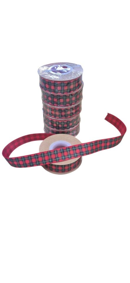 KURDELE SATEN YILBAŞI EKOSELİ 2,5 CM*18 M