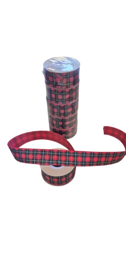 KURDELE SATEN YILBAŞI EKOSELİ 4 CM*18 M