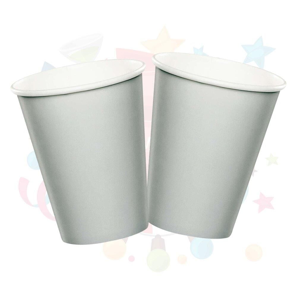 BARDAK KARTON TEMALI DÜZ GÜMÜŞ