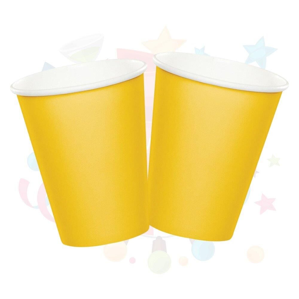 BARDAK KARTON TEMALI DÜZ SARI