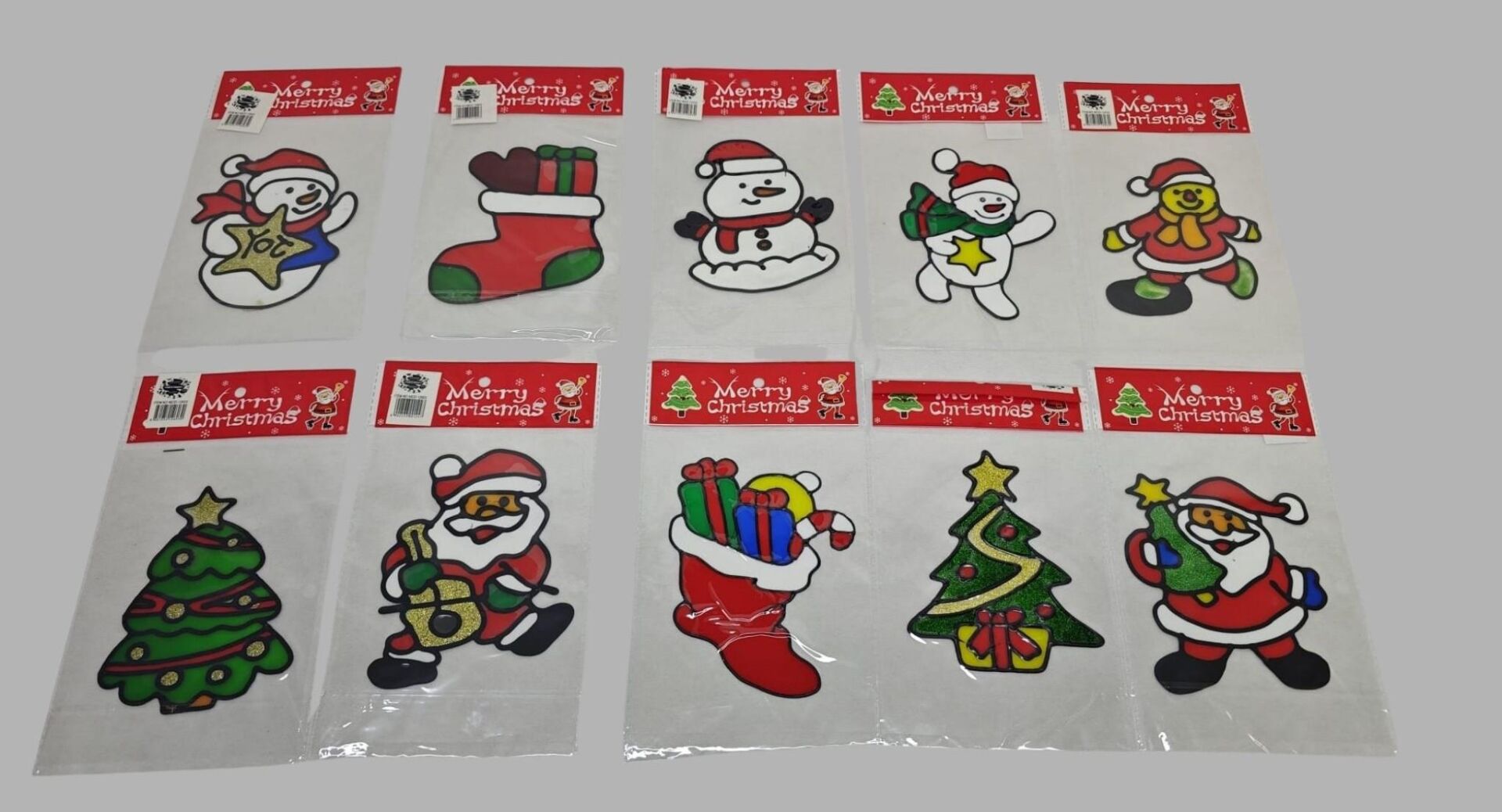 NOEL CAM STICKER KARIŞIK MODEL
