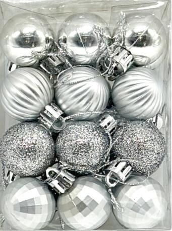 TOP SÜS 4 CM 24 LÜ GÜMÜŞ