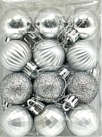 TOP SÜS 4 CM 24 LÜ GÜMÜŞ