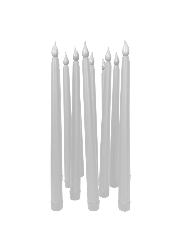 MUM PİLLİ ŞAMDAN BEYAZ 27 CM