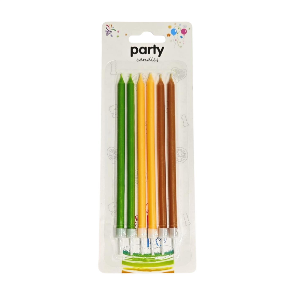 MUM UZUN 13 CM 6 LI PK MİX