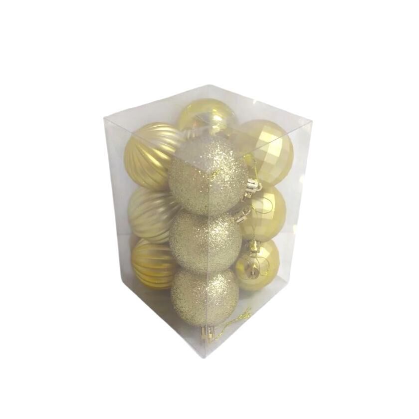 TOP SÜS 6 CM 12 Lİ ALTIN