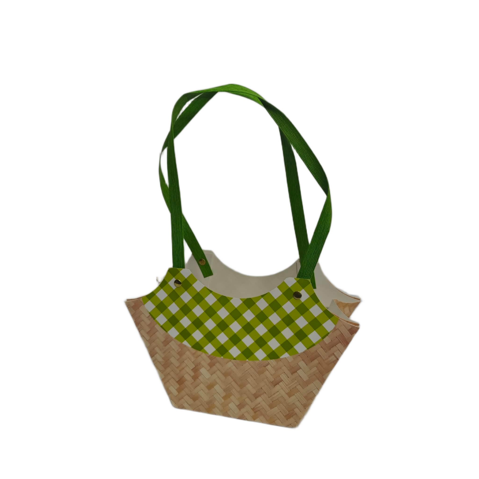 ÇANTA KARTON P.SAPLI PÖTİKARE YEŞİL 23*9*33CM 10L
