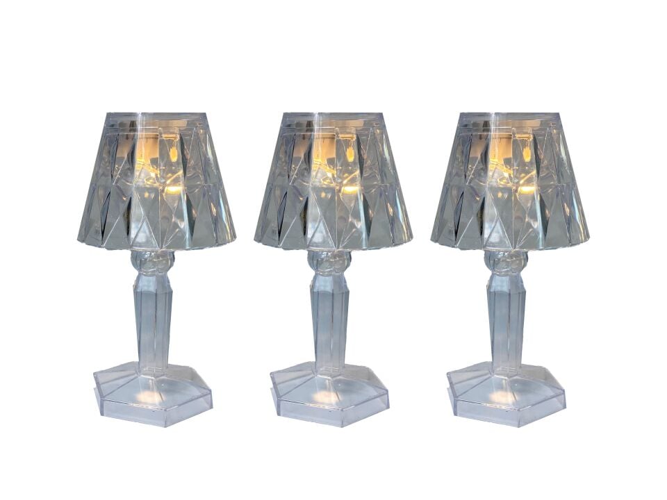 PİLLİ ABAJUR ALTIGEN AYAKLI