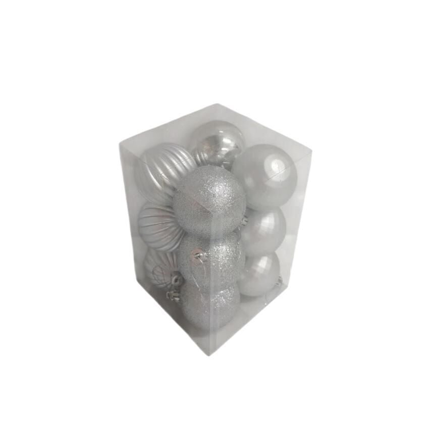 TOP SÜS 6 CM 12 Lİ GÜMÜŞ