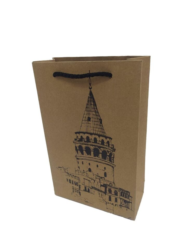 ÇANTA KRAFT BASKILI İSTANBUL DESEN 17*26 25 Lİ