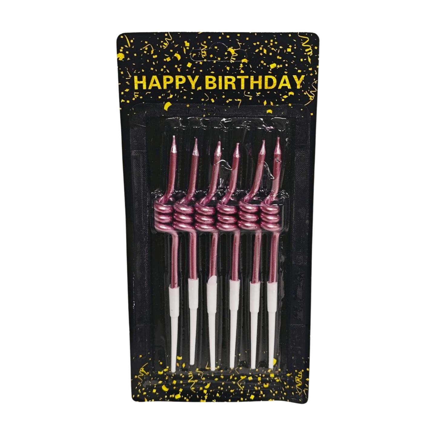 MUM ÇUBUK BURGULU 11 CM 6 LI MOR