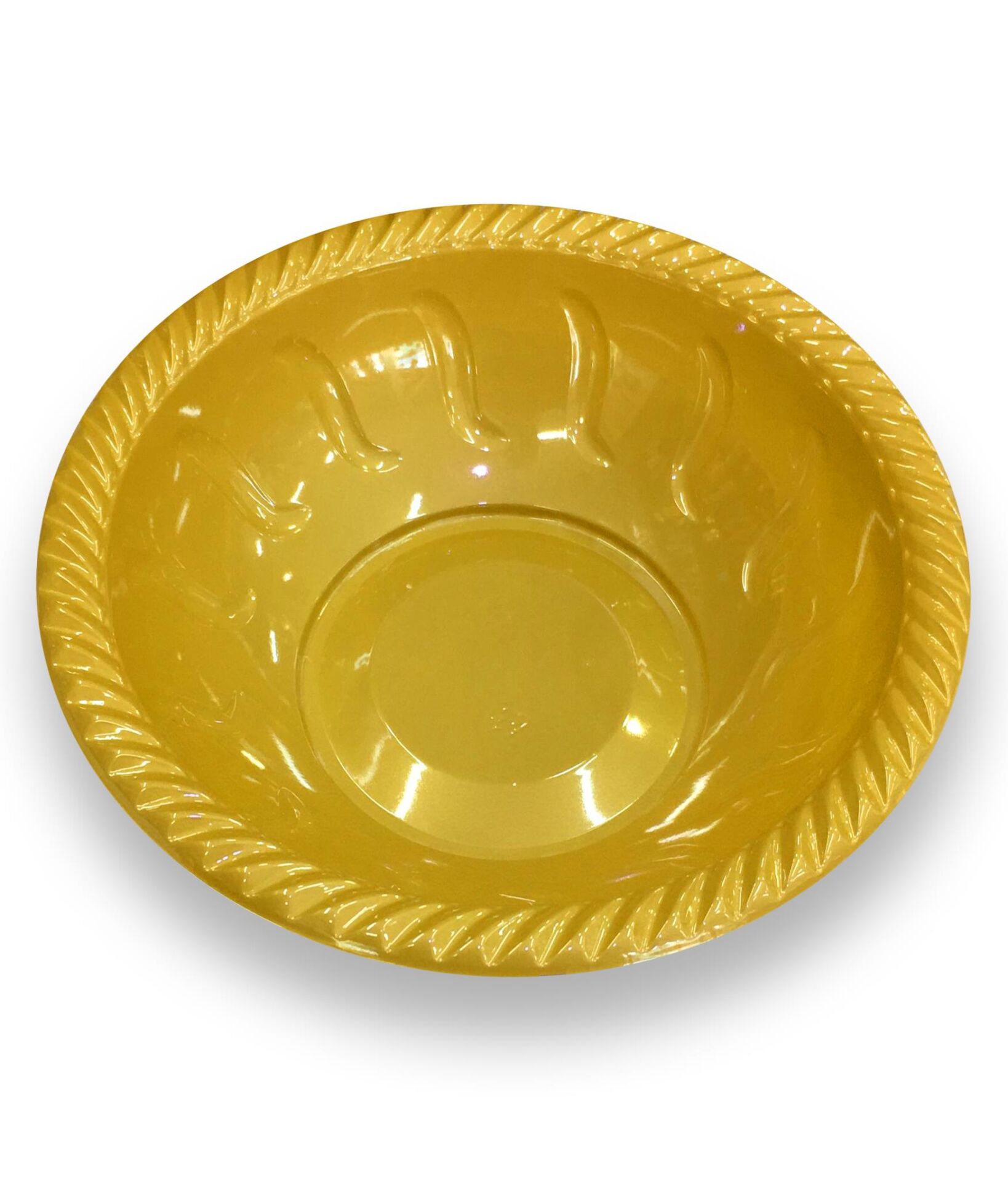 TABAK PLASTİK YUVARLAK DERİN KASE 22 CM 6 LI ALTIN