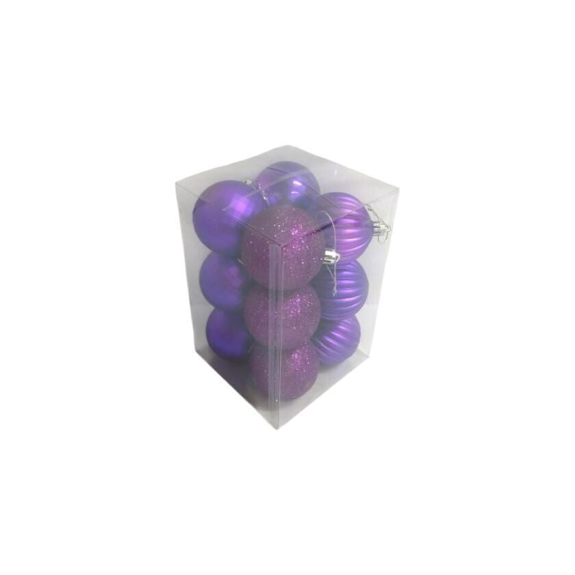 TOP SÜS 6 CM 12 Lİ MOR