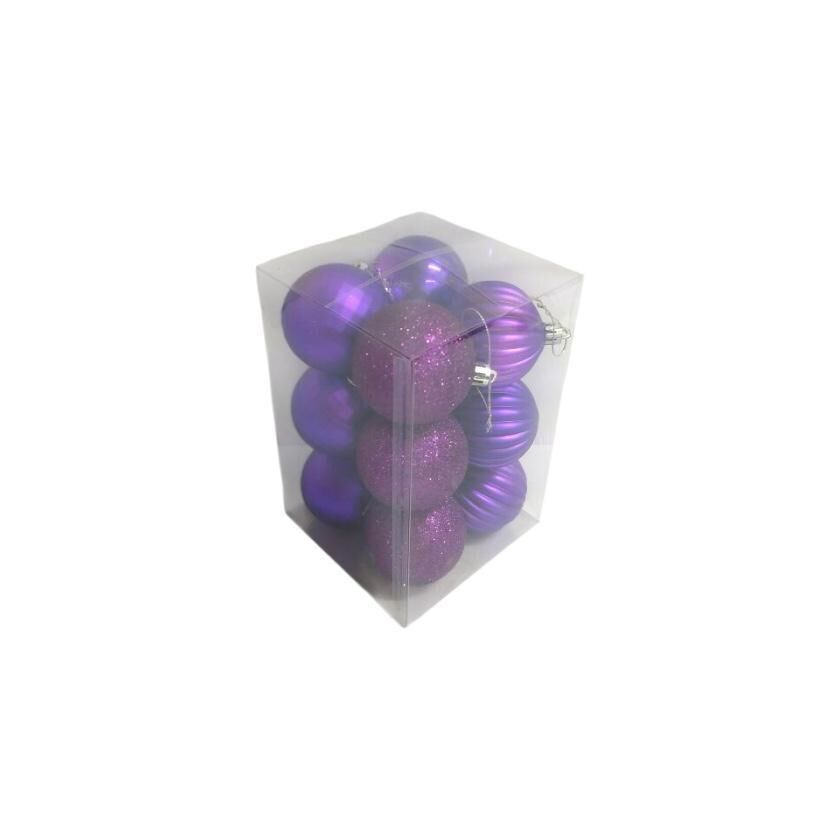 TOP SÜS 6 CM 12 Lİ MOR