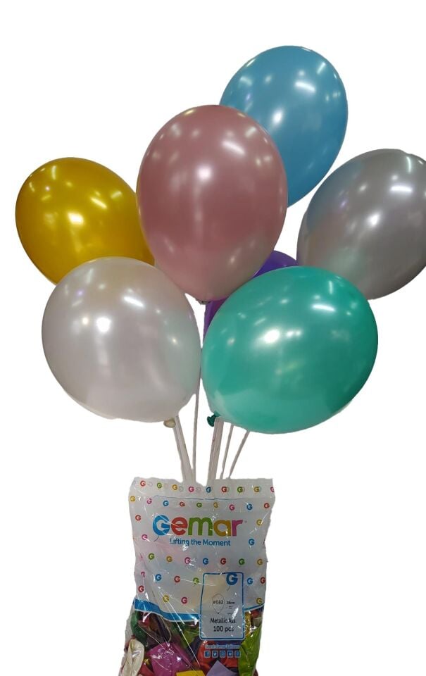 BALON METALİK GEMAR 100'LÜ KARIŞIK