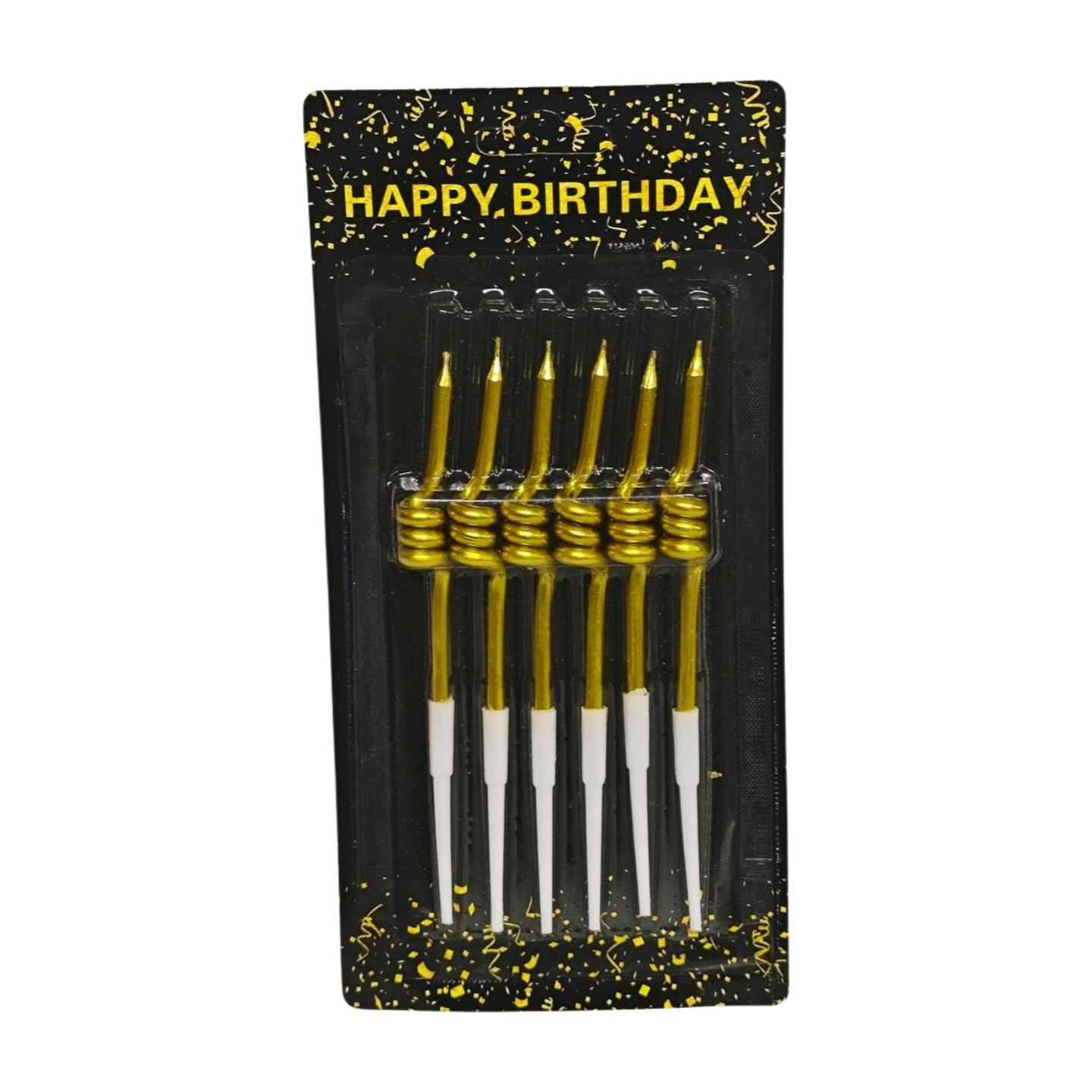 MUM ÇUBUK BURGULU 11 CM 6 LI ALTIN