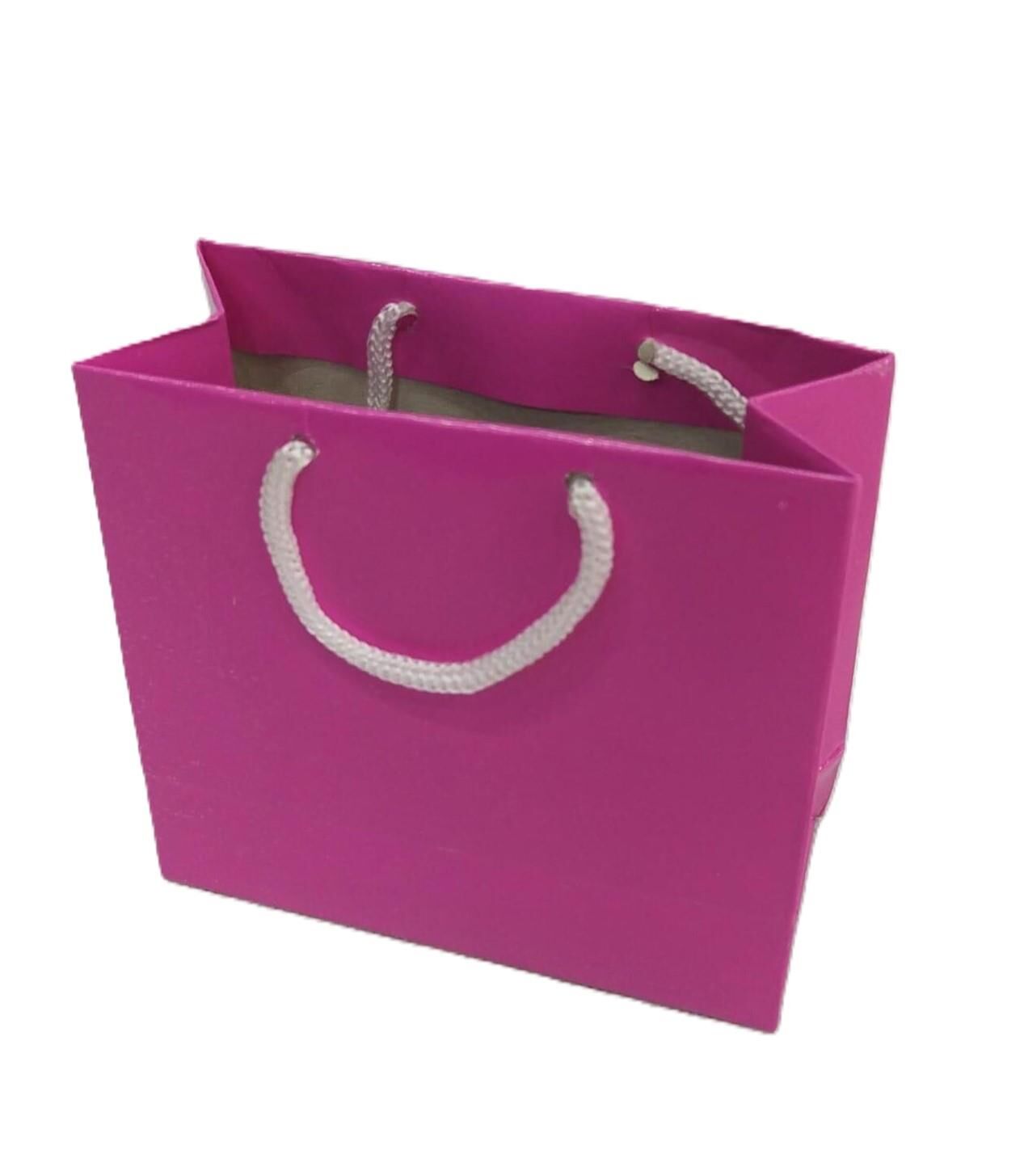 ÇANTA KARTON SELOFANLI 10*10 FUŞYA 50'Lİ