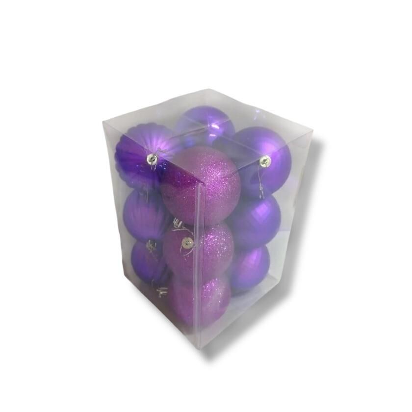 TOP SÜS 8 CM 12 Lİ MOR