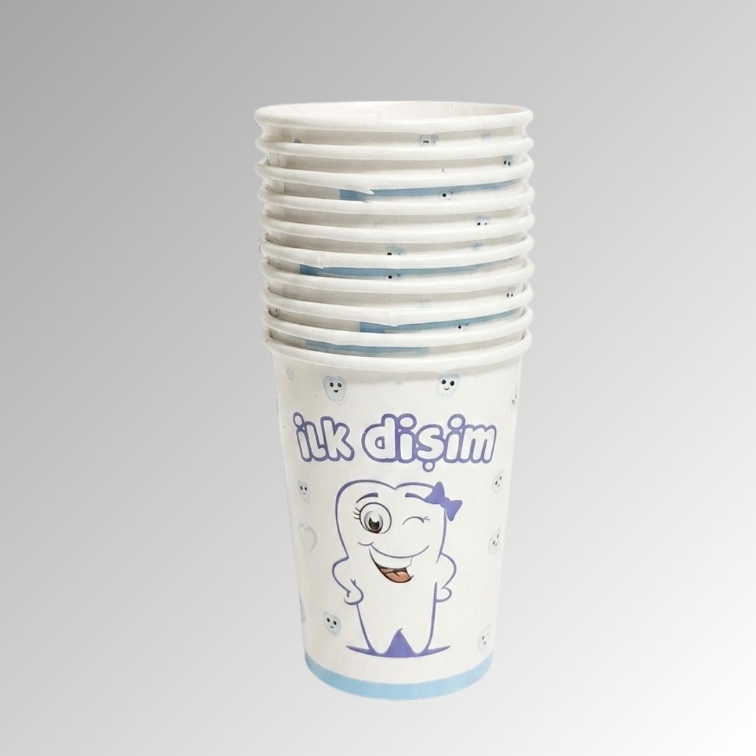 BARDAK 8 oz PUANTİYELİ-DİŞ-1 YAŞ 10 LU (san)