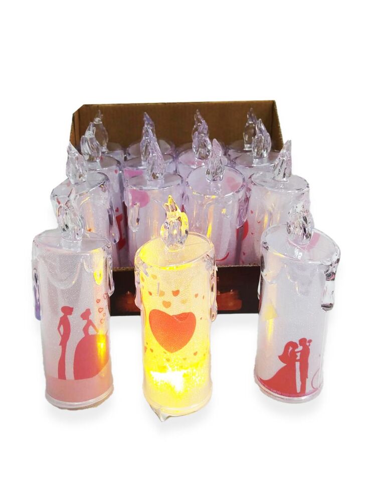 PİLLİ LED MUM LOVE YAZILI