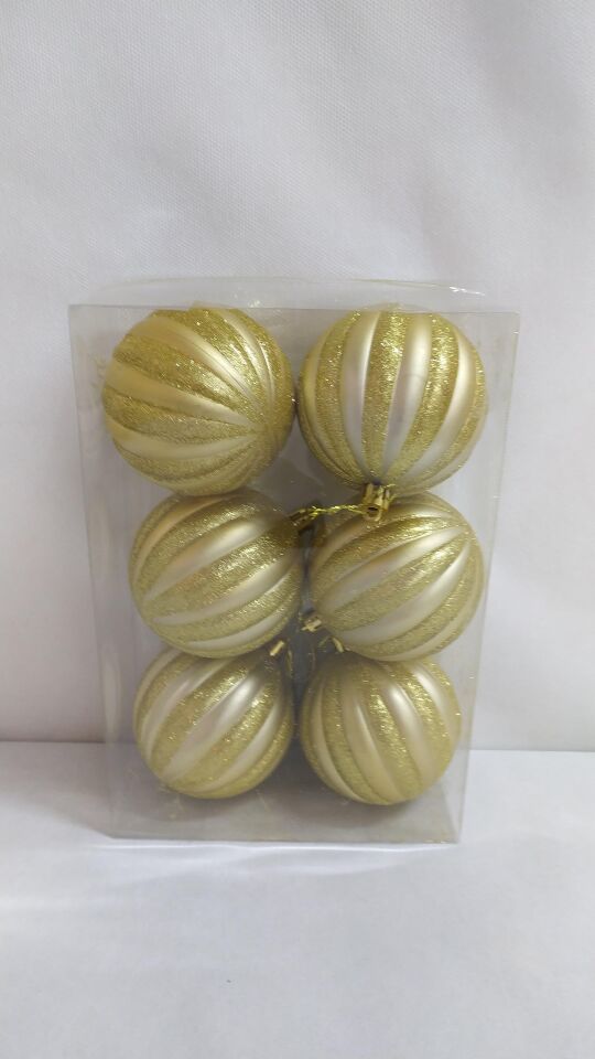TOP SÜS 8CM AÇIK ALTIN ALTIN  6 LI