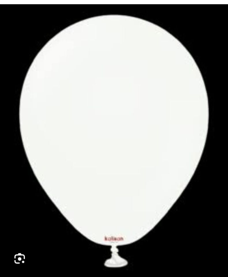 BALON 18''  BEYAZ 25 Lİ  KALİSAN