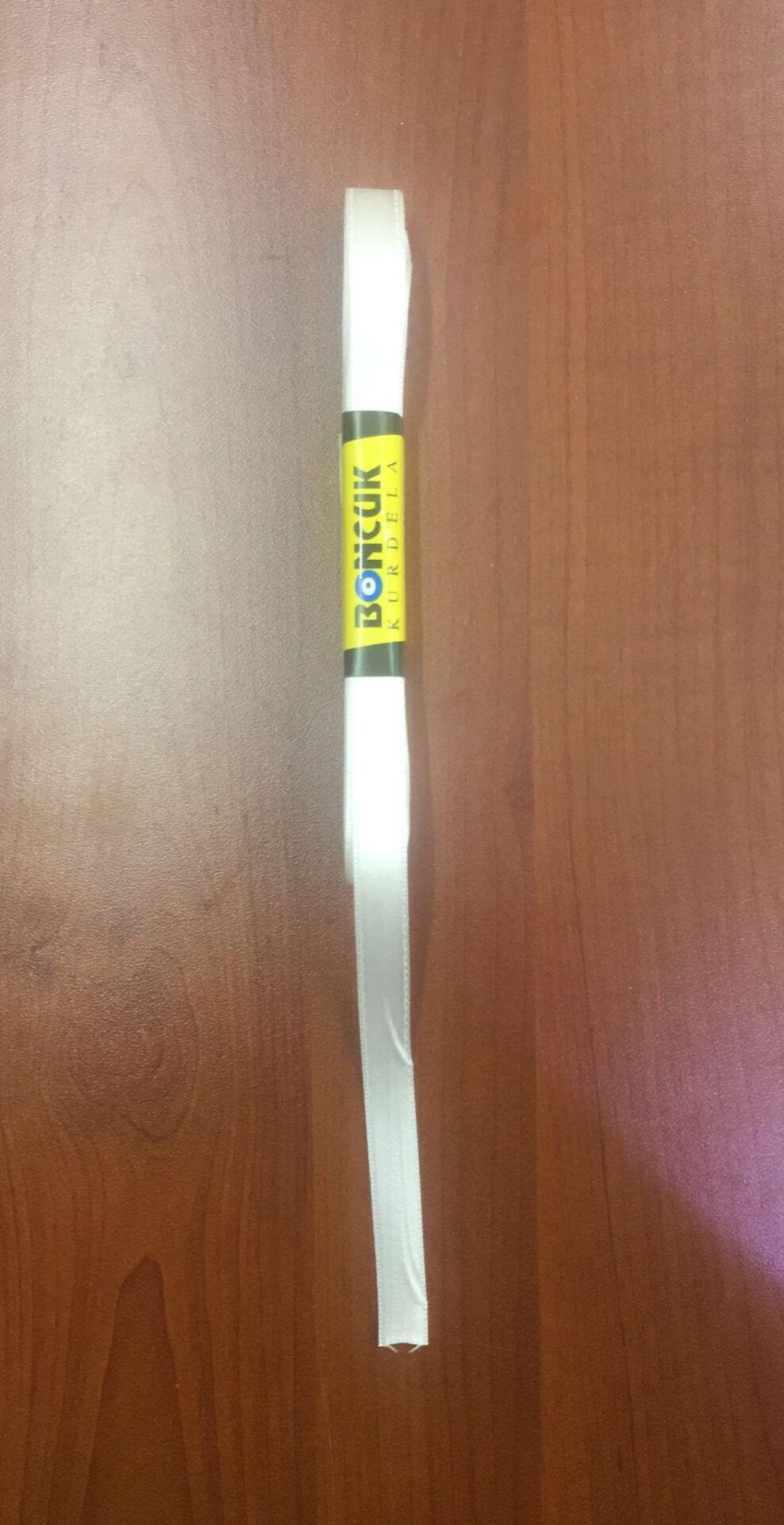 KURDELE SATEN KREM 10 MT 1 CM
