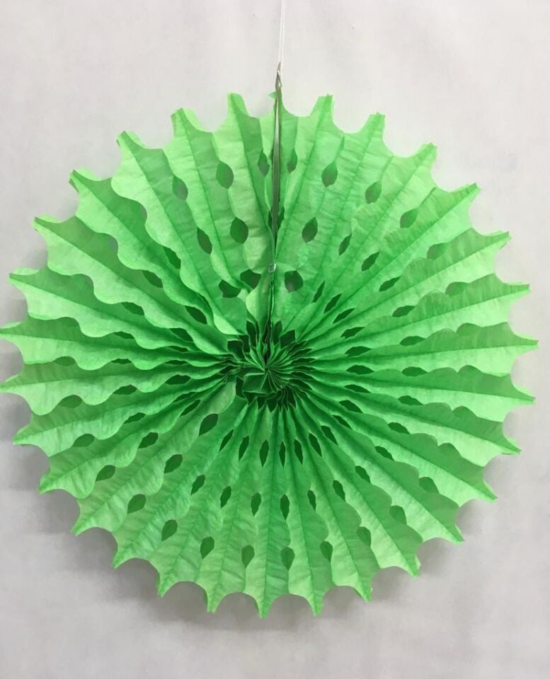 KAĞIT YELPAZE SÜS YEŞİL 70 CM