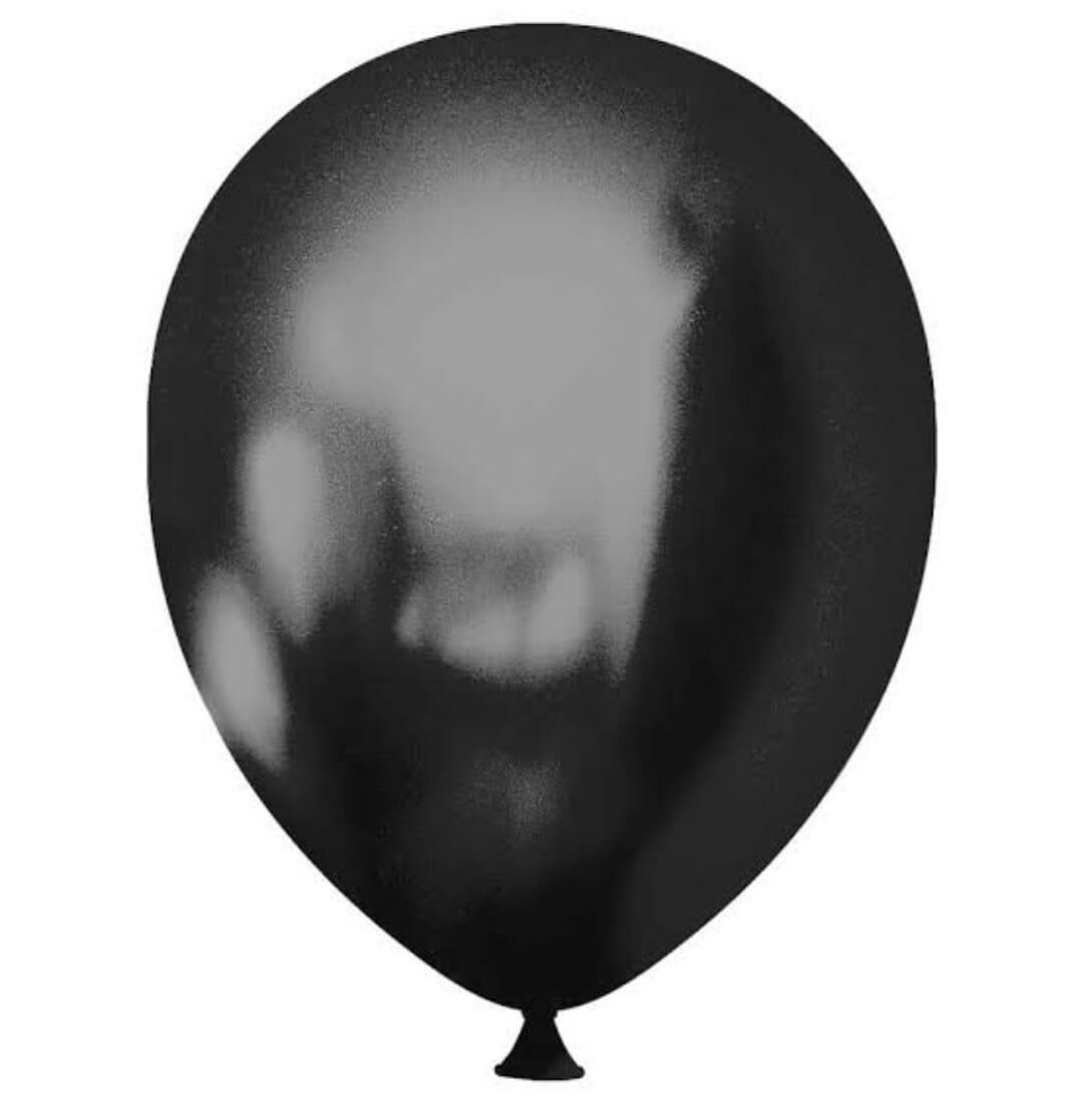 BALON METALİK SİYAH 100'LÜ