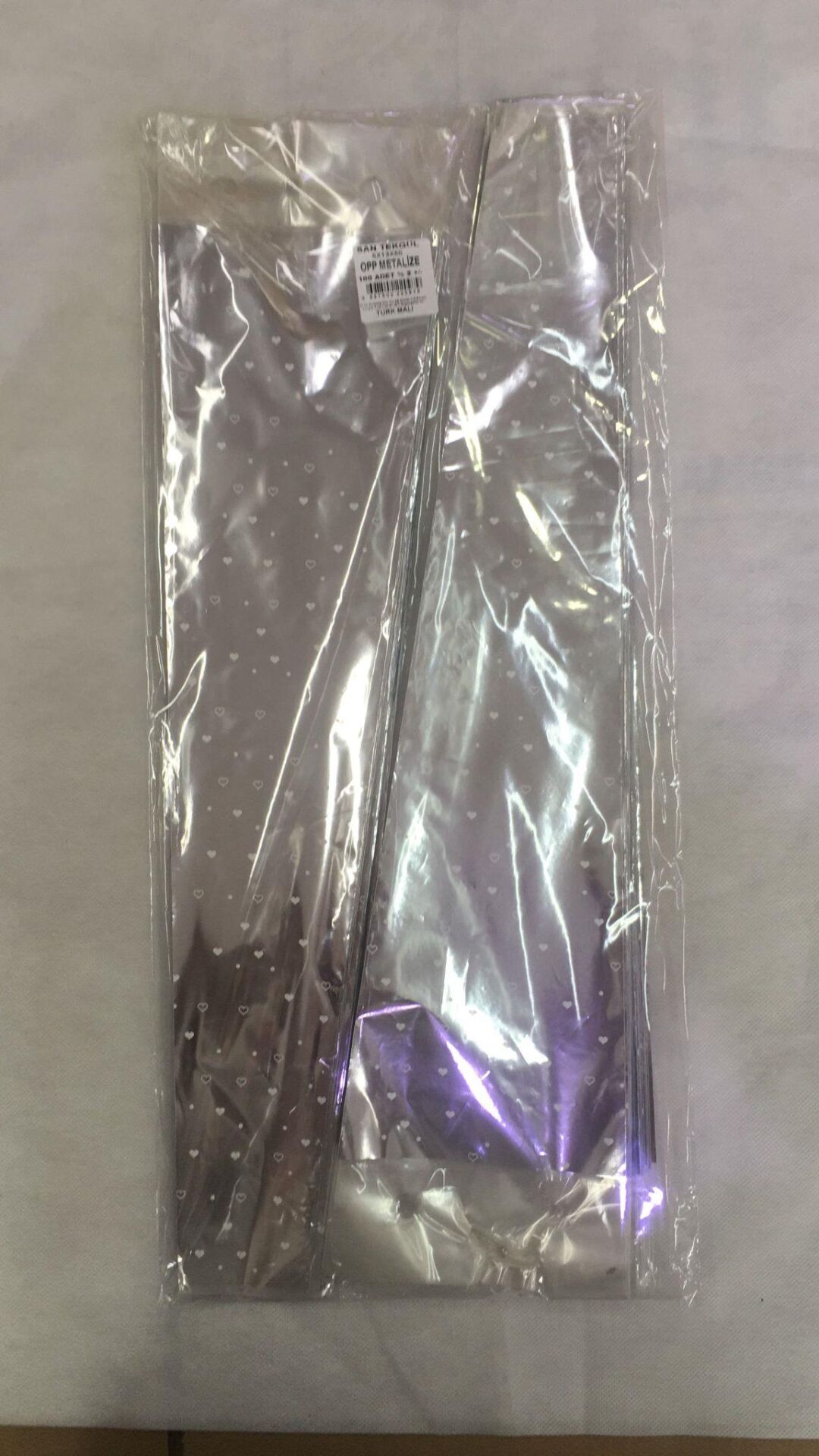 TEK GÜLLÜK OPP + METALİZE ÜÇGEN 5*13*50 100 LÜ