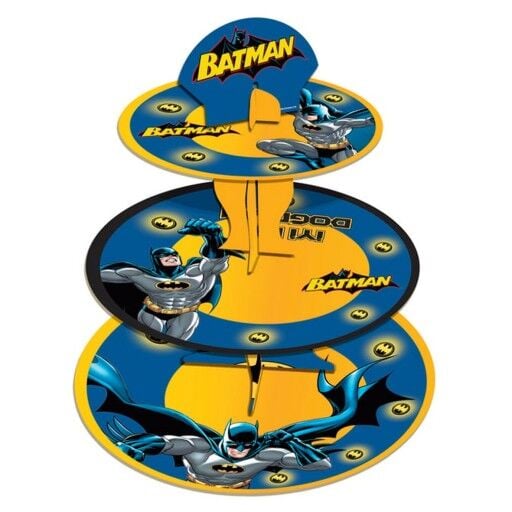 STAND CUPCAKE 3 KATLI KARAKTERLİ BATMAN-MINIONS
