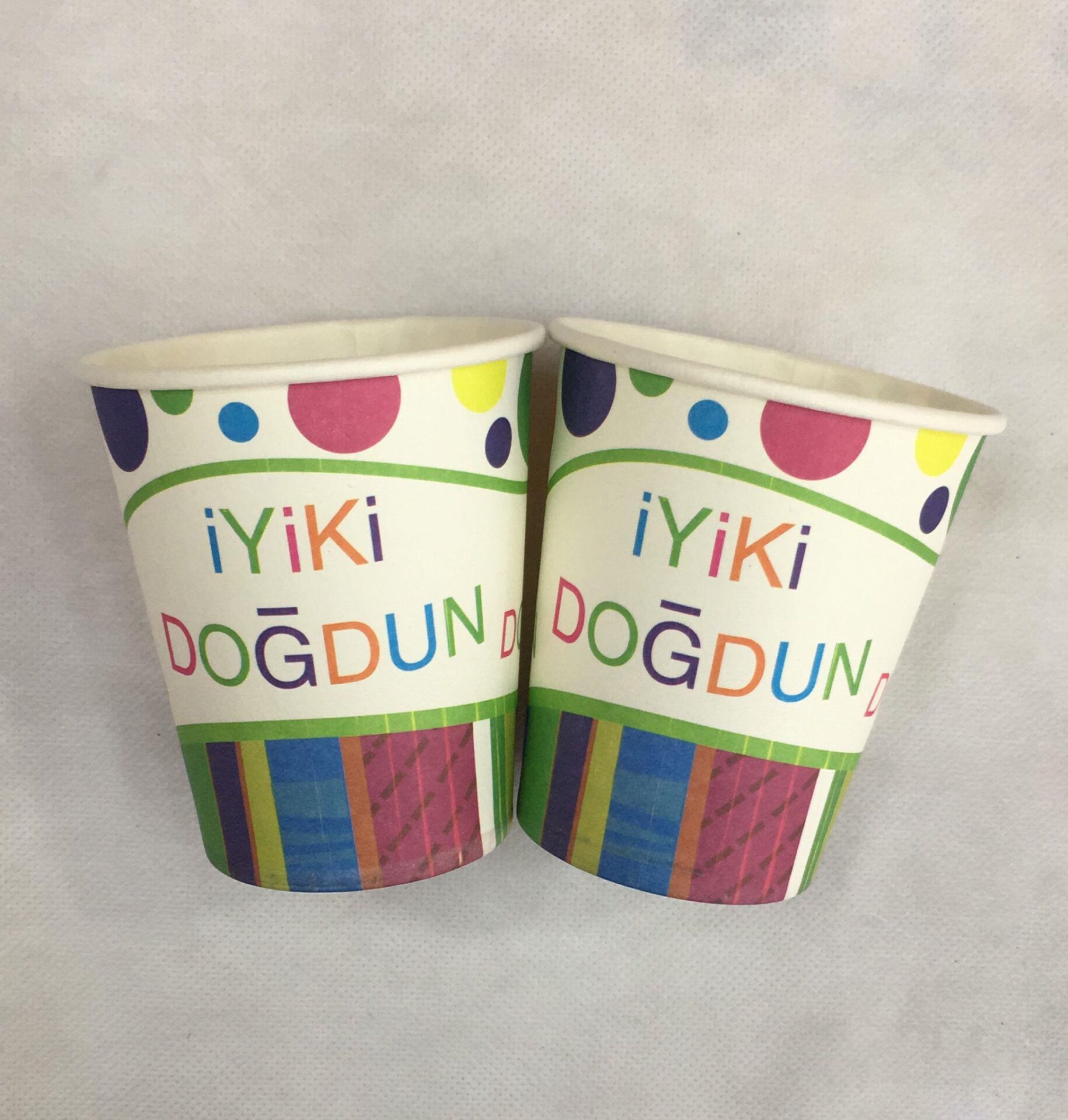 BARDAK KARTON TEMALI İYİKİ DOĞDUN GÖKKUŞAĞI 10 LU