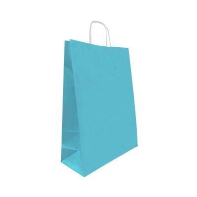 ÇANTA B.KRAFT BÜKÜM SAPLI MAVİ 18*24 CM 25 Lİ