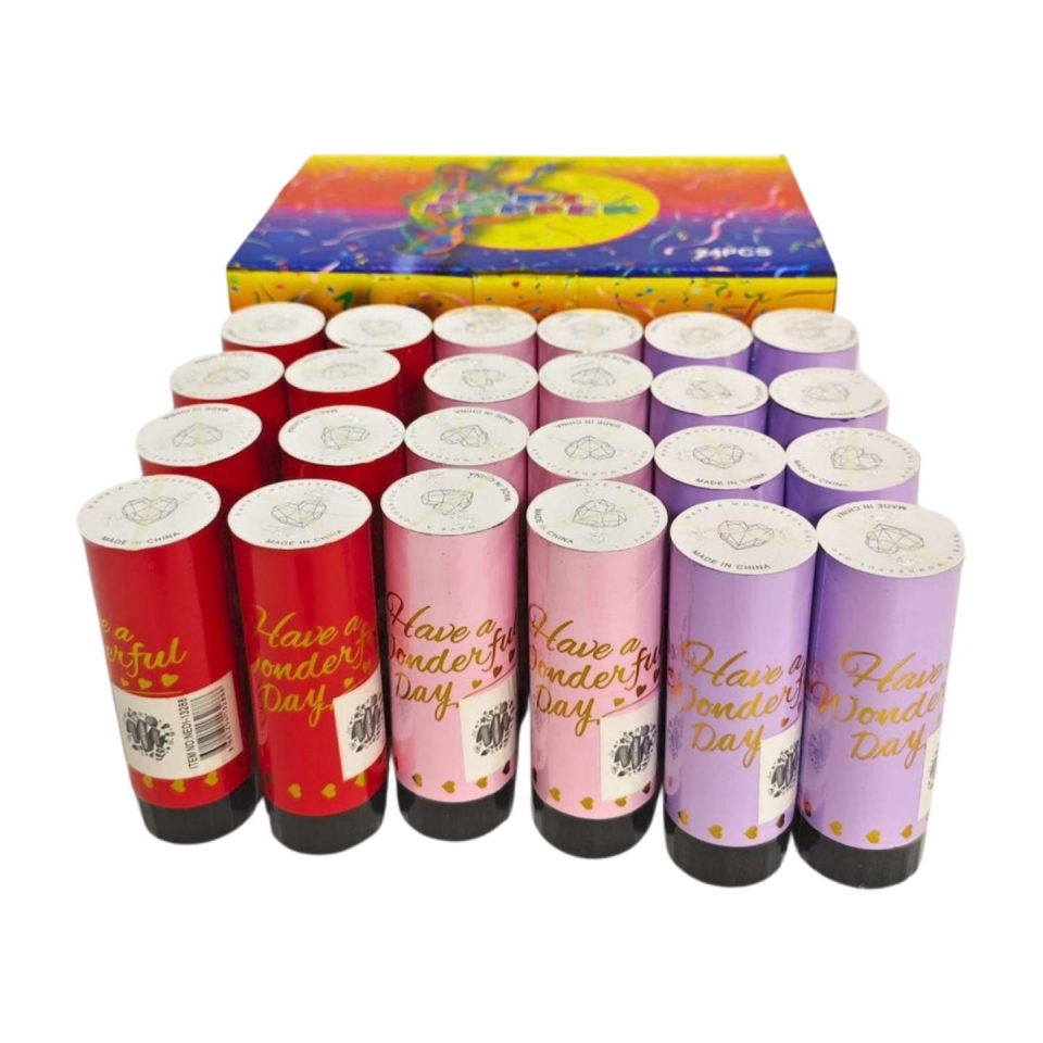 KONFETİ  KARIŞIK MİNİ 10 CM METALİK  KALPLİ