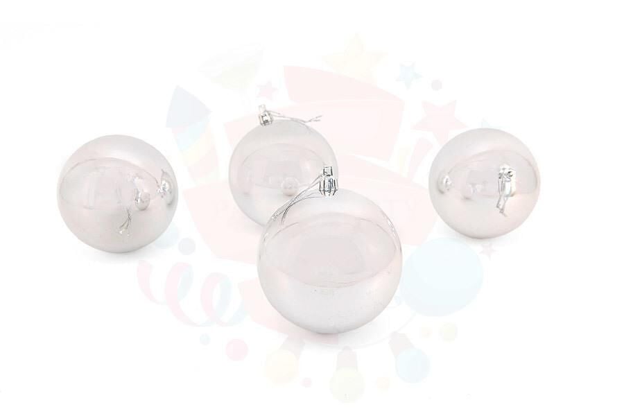 TOP SÜS 10 CM 4 LÜ GÜMÜŞ