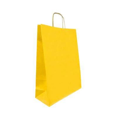 ÇANTA B.KRAFT BÜKÜM SAPLI SARI 18*24 CM 25 Lİ
