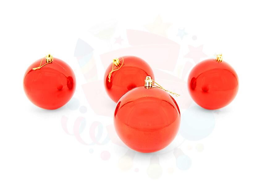 TOP SÜS 10 CM 4 LÜ KIRMIZI